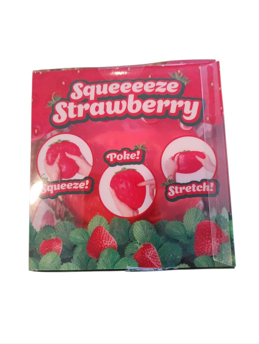 NEW Sunny Days Squeeze Strawberry Jumbo Size Squeeze Poke Stretch Stress Ball